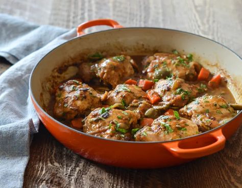 Moroccan Chicken Tagine Moroccan Chicken Tagine, Once Upon A Chef, Chicken Tagine, Moroccan Cooking, Recipes With Chicken, Moroccan Dishes, Tagine Recipes, Moroccan Chicken, Tandoori Masala