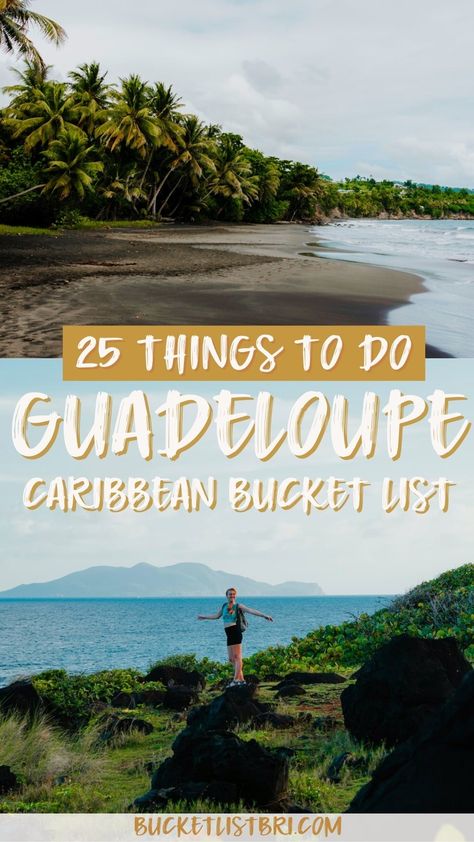 Here are the most amazing things to do in Guadeloupe — the Caribbean group of islands in the French West Indies! Read more and add Guadeloupe to your Caribbean bucket list! Guadalupe Caribbean, Guadalupe Island, French Caribbean, Rum Tasting, French West Indies, Lesser Antilles, Caribbean Vacations, Caribbean Island, Caribbean Travel