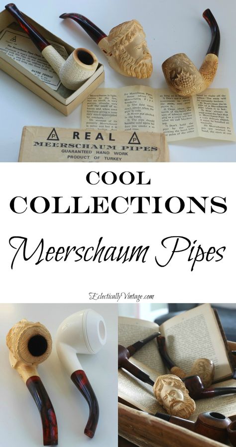 Collections - Vintage Meerschaum Pipes learn eclecticallyvintage.com Hand Turkey, Meerschaum Pipe, Wooden Pipe, Vintage Pipes, Pipes And Cigars, Whittling, Top Pins, Character Designs, Works Of Art