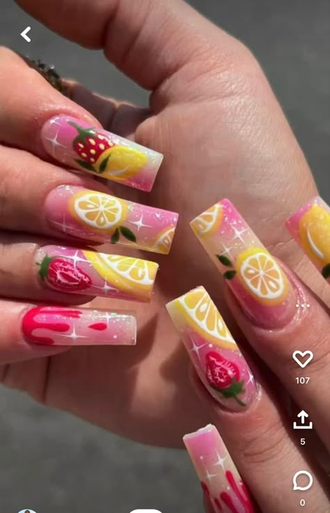 Coffin Spring Nails, Short Summer Nails 2023, Beach Summer Nails, Nails Short Summer, Nails Coffin Spring, Spring Nails Coffin, Summer Nails Coffin, Summer Nails Short, Short Summer Nails