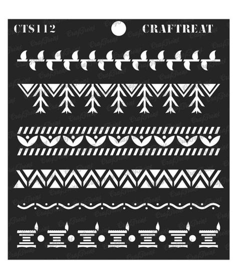 Warli Art Templates, Warli Motifs, Warli Border Design, Warli Borders, Warli Art Stencil, Warli Art Border Design, Warli Art Wallpaper, Warli Paintings Borders, Side Borders