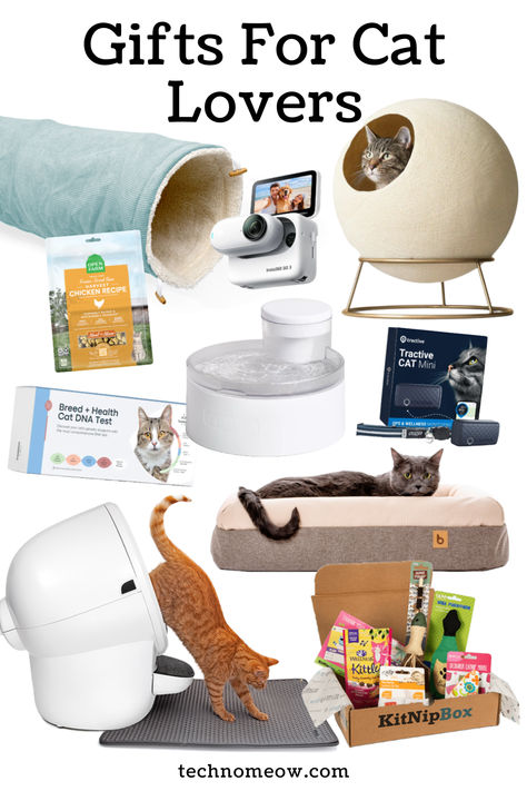 Looking for the ideal gift for the cat lover in your life? We’ve gathered a mix of fun, practical, and thoughtful presents that every feline fanatic will adore! From cozy beds and interactive toys to innovative tech products like self-cleaning litter boxes and GPS trackers, these gifts are designed to make life easier and more enjoyable for both cats and their owners. 🐾 Click to explore our top picks! #CatGifts #PetGifts #CatLovers #CatTech #GiftIdeas disl Self Cleaning Litter Box, Cozy Beds, Luxury Cat, Gifts For Cat Lovers, Cat Items, Tech Products, Cat Owner, Smart Tech, Dna Test