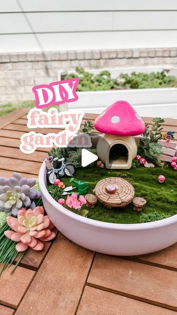 Jordyn Wilson • DIYs ✨ Seasonal Inspo ✨ Motherhood on Instagram: "DIY Fairy Garden 🧚 My daughter has been seeing little fairy gardens on our walks in our neighborhood, so I wanted to surprise her with one for the spring. She loved to play with it while we’re outside in the real garden. 

You can make them in little planters, pots, or just right on the ground or at the base of a tree! They’re so cute and fun to accessorize! @michaelsstores has so many cute things to make your fairy garden dreams come true - I spent forever in the store trying to decide which things I wanted 😍 

Comment if you want the links to what I used and follow for more fun ideas!

Follow @michaelsstores and share how you #makeitwithmichaels

#michaelsmakers #makeitwithmichaels #everythingtocreateanything #fairygarde Cute Things To Make, Diy Fairy Garden Ideas, Kids Fairy Garden, Diy Fairy Garden, Surprise Her, Diy Fairy, Things To Make, Fairy Garden Diy, Instagram Diy