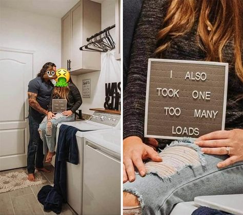 30 Cringy And Embarrassing Pregnancy Announcements To Laugh At Awkward Pregnancy Photos, 3rd Baby Announcement, Funny Pregnancy Memes, Pregnancy Husband, Pregnancy Announcement To Parents, Baby Announcement To Husband, Baby Family Pictures, Pregnancy Memes