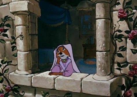 Robin Hood 1973, Robin Hood Disney, Maid Marian, Disney Background, Disney Classics, Old Disney, Disney Aesthetic, Animation Screencaps, Old Cartoons