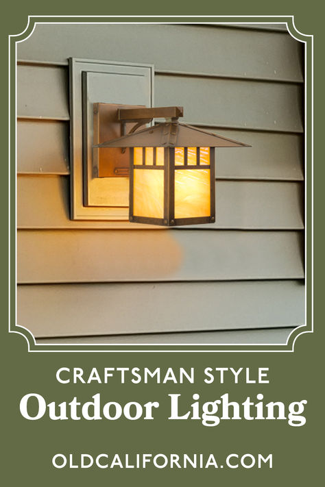 A Craftsman style sconce with a classic, linear design. Craftsman Style Exterior Lighting, Craftsman Style Pendant Lights, Craftsman House Exterior, Craftsman Ceiling, Craftsman Style Exterior, Apple House, Craftsman Lighting, Column Lights, Stained Glass Chandelier