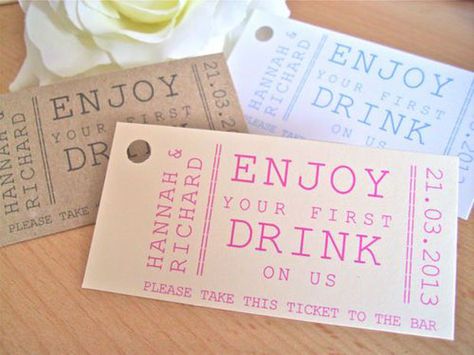 Amazing & Wonderful Wedding Favours You’ll Love! | Photography by Drinks Wedding, Drink Ticket, Wedding Tokens, Vintage Wedding Favors, Wedding Favors Cheap, Wedding Drink, Diy Wedding Favors, Unique Wedding Favors, Wedding Favor Tags