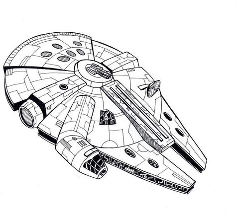 Star Wars Mellinium Falcon Tattoo, Millenium Falcon Drawing, Millenium Falcon Art, Star Wars Outline, Millenium Falcon Tattoo, Starwars Drawings, Star Wars Sketches, Millennium Falcon Tattoo, Dino Shoes