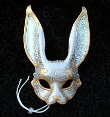 Let's see... Where to begin the story. Ah! Let's start from here sha… #fanfic # Fanfic # amreading # books # wattpad Rabbit Mask, Rabbit Costume, Bunny Mask, Metallic Eyes, Fox Mask, Venetian Masks, Venetian Mask, Leather Mask, Cool Masks