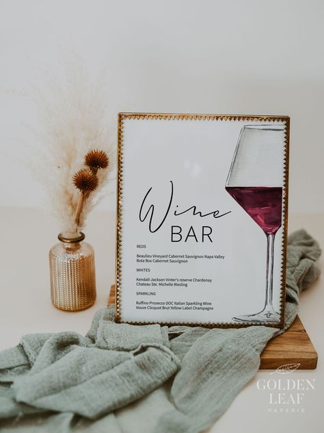 Wine Bar Party, Beer And Wine Wedding Bar, Wedding Wine Bar, Sign Our Wine Guest Book, Bar Sign Wedding Signage, Wine Bar Wedding, Open Bar Beer And Wine Wedding Sign, Ruffino Prosecco, Wine Bar Decor