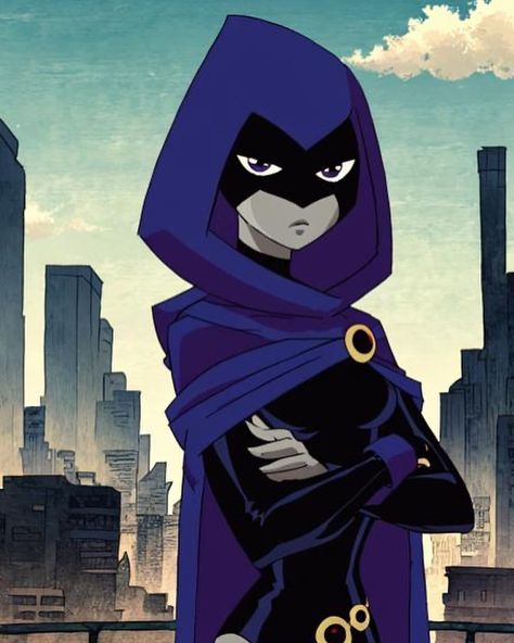 Azarath Metrion Zinthos! #teentitans @teentitans1 @teentitansgomovie @cartoonnetworkofficial #raventeentitans Animated Tv Show Characters, Raven Teen Titans Go Outfit, Raven Art Dc, Raven Teen Titan Icon, Raven Titans Go, Ttg Raven, Hear Me Out Characters, Here Me Out, Hear Me Outs