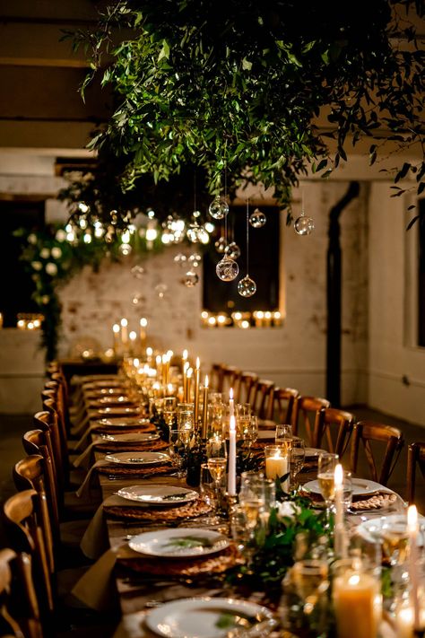 Wedding Dinner Decorations Indoor, Wedding Themes Indoor, Intimate Wedding Reception Indoor, Intimate Wedding Dinner, Outdoor Night Wedding, Wedding Setup, Dream Wedding Reception, Engagement Dinner, Dinner Party Decorations