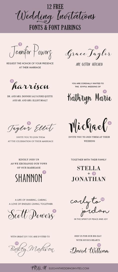 12 totally free font pairing to download for your wedding invitations Wedding Invitation Fonts, Free Wedding Invitations, Invitation Fonts, Wedding Invitations Boho, Font Pairing, Beach Wedding Invitations, Wedding Fonts, Invitation Wording, Wedding Calligraphy