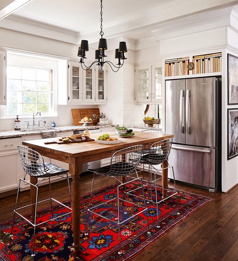 Table in small kitchen