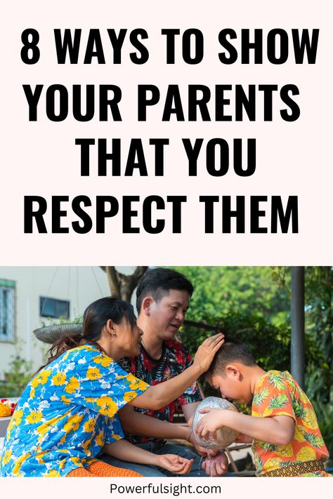 How to respect your parents Respect Parents Quotes, Respect Parents, Respect Your Parents, Show Respect, Showing Respect, Parenting Ideas, Respect Yourself, Good Parenting, Parenting Quotes