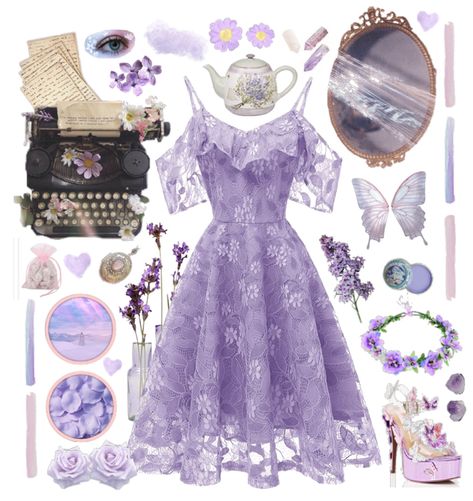 Space Core Aesthetic Outfit, Fairy Garden Outfit, Space Core Aesthetic, Purple Dress Aesthetic, Fairy Aesthetic Clothes, Fairy Aesthetic Outfit, Autumn Aesthetic Outfit, Princess Aesthetic Outfits, Witch Aesthetic Outfit