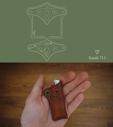 Leather Lighter Case, Leathercraft Projects, Leather Patterns Templates, Leather Working Patterns, Brogues Style, Leather Kits, Lighter Case, Free Pdf Pattern, Hand Tooled Leather