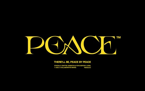 Peace on Behance Peace Logo, Serif Typography, Fashion Identity, Text Logo Design, Logo Project, Title Design, Fashion Graphic Design, Modern Poster, Book Projects