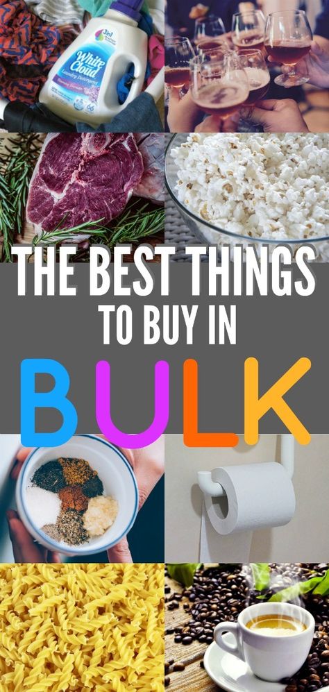 17 Foods and Household Things You Should Buy In Bulk To Save Money Things To Buy In Bulk, Food Saver Hacks, Bulk Store, Non Perishable Foods, Buying In Bulk, Items To Buy, Emergency Preparation, Bulk Food, Drying Pasta