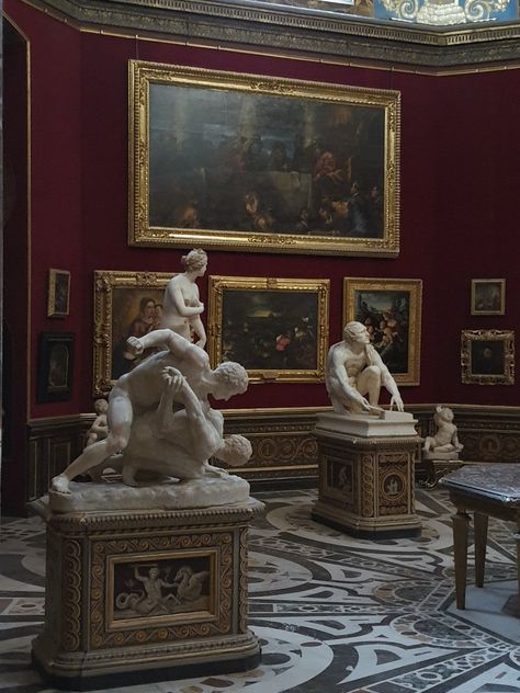 dark academia dark red marble statues greed mythology uffizi gallery art Uffizi Gallery, Architecture Painting, Western Art, 16th Century, Antique Furniture, Art Museum, Lovers Art, Florence, Art Gallery