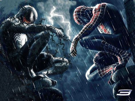 Venom & Spiderman Spiderman 3 Wallpaper, Spiderman Sam Raimi, Raimi Spiderman, Spiderman Images, Spider Man Trilogy, New Superheroes, Symbiote Spiderman, Venom Spiderman, Spiderman Venom