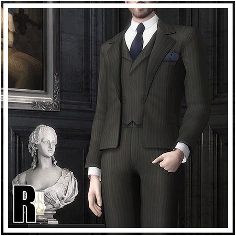 Suit with Stripe - Victoria Suit Set (Male) - The Sims 4 Create a Sim - CurseForge S4cc Clothing Male, Sims 4 Cc Luxury Clothes Male, Wedding Cc Sims 4 Male, Suits Cc Sims 4, Sims 4 Wedding Male, Sims 4 Bodyguard, Sims 4 Mens Formal Cc, Ts4 Suit Cc, Sims 4 Cc Clothes Curseforge