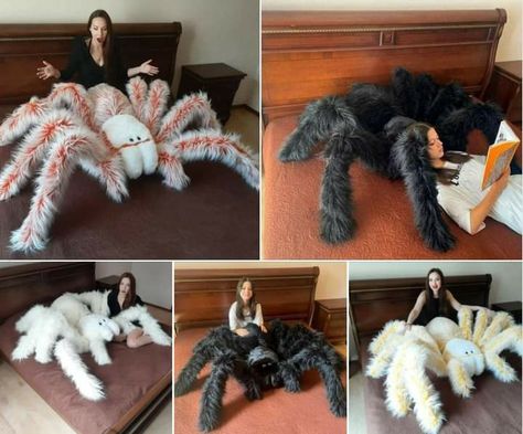 Bug Plush, Spider Plush, Pokemon Stuffed Animals, Creepy Stuffed Animals, Spider Toy, Large Spiders, Dark Home Decor, Diy Gifts For Kids, Phone Wallpaper For Men