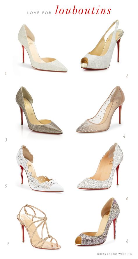 Designer Shoes for Weddings : Favorite wedding shoes by Christian Louboutin Christian Louboutin Wedding, Christian Louboutin Wedding Shoes, Louboutin High Heels, Beautiful Wedding Shoes, Designer Wedding Shoes, Bridal Shoe, Christian Louboutin Outlet, Christian Louboutin Boots, Wedding Shoes Lace