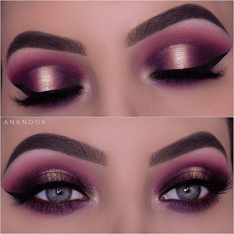 Anastasia Beverly Hills Eyeshadow, Makeup Cantik, Bright Eye Makeup, Bold Eye Makeup, Makeup News, Fall Makeup Looks, Purple Makeup, Makijaż Smokey Eye, Colorful Eye Makeup