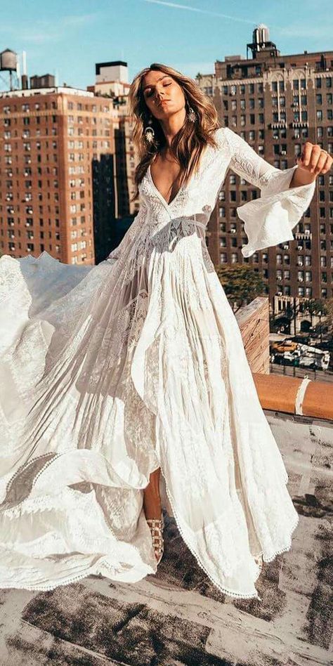 Bohemian Schick, Short Beach Dresses, Trendy Dresses Summer, Boho Styl, Short Dress White, Boho Dresses Long, Mode Boho, Bohemian Wedding Dress, Bohemian Bride