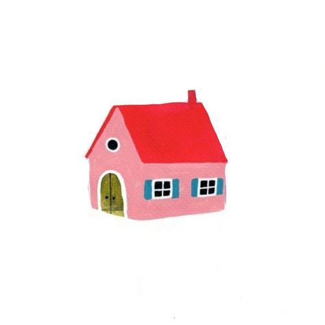 Cute Home Illustration, Cute House Illustration, Mid Autumn Festival Craft, Cottage Drawing, Doodle Illustrations, House Illustrations, House Doodle, Kindergarten Decorations, Clay Brooch