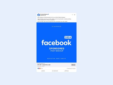 Facebook Sponsored Page Post Mockup Facebook Post Mockup, Twitter Mockup, Flyer Mockup Psd, Instagram Mockup, Social Media Mockup, Facebook Algorithm, Instagram Mobile, Mobile Mockup, Facebook Content