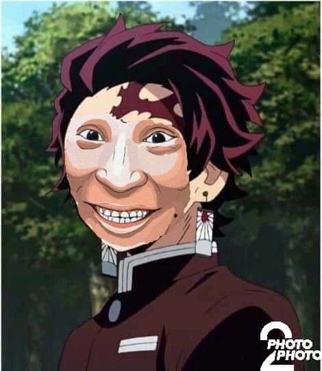 Tanjiro Zenitsu Inosuke, Scary Faces, Sakura Card, Silly Images, Dragon Slayer, Pink Cat, Kimetsu No Yaiba, Really Funny Pictures, Haikyuu Anime