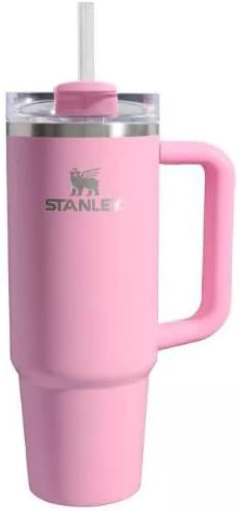 Amazon.com: STANLEY 30 oz Stainless Steel H2.0 Flowstate Quencher Tumbler Sizzling Pink Pink Stanley, Rainbow Palette, Birthday Items, Pink Bubbles, 30 Oz Tumbler, Reusable Straw, Online Workouts, Stanley Cup, Ergonomic Handle