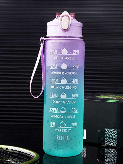 Motivational Bottle, Best Kids Watches, Plastic Drink Bottles, Trendy Water Bottles, Plastic Letters, Motivational Water Bottle, Infused Water Bottle, Portable Water Bottle, Cute Water Bottles