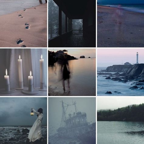 Ghost Moodboard, Lord Huron Aesthetic, Sea Horror, Ocean Moodboard, Shore Aesthetic, Dark Nautical Aesthetic, Nautical Aesthetic, Moodboard Inspo, Lord Huron