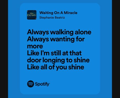 Waiting On A Miracle Encanto, Waiting On A Miracle, Stephanie Beatriz, Walking Alone, A Miracle