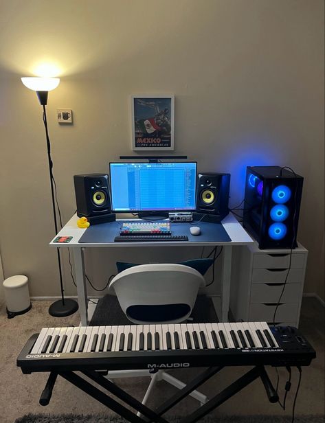 Studio Desing, Home Recording Studio Equipment, Studio Room Ideas, Studio Room Design, Music Studio Decor, Home Studio Ideas, Recording Studio Design, Home Studio Setup, Music Studio Room