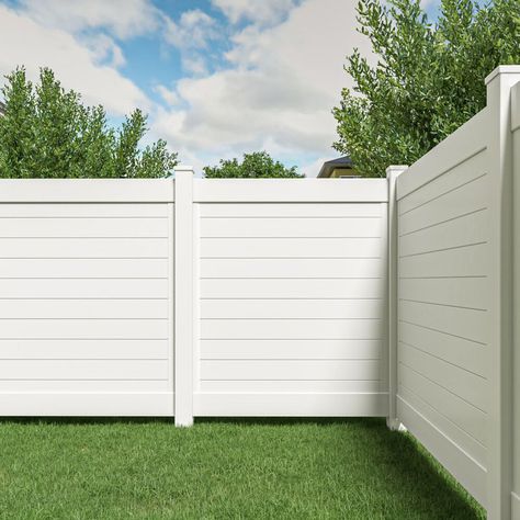 Vinyl Corner, Vinyl Fence Panels, Vinyl Privacy Fence, Vinyl Fencing, Decorative Screen Panels, Fence Gate Design, Outdoor Fencing, Aluminium Gates, Horizontal Fence