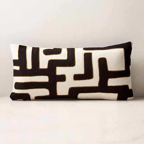 Modern Throw Pillows, Poufs & Decorative Throw Blankets | CB2 Green Velvet Tufted Sofa, White Lumbar Pillow, Funky Mid Century Modern, Velvet Tufted Sofa, Silk Throw Pillows, Suede Pillows, White Throw Pillow, Black And White Pillows, White Throws