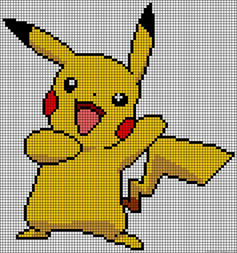 41426.gif 749×800 pixels Pikachu Cross Stitch Pattern, Pikachu Cross Stitch, Graphgan Patterns, Pokemon Cross Stitch Patterns, Pokemon Perler, Pokemon Cross Stitch, Pokemon Bead, Pixel Art Pokemon, Crochet Pokemon