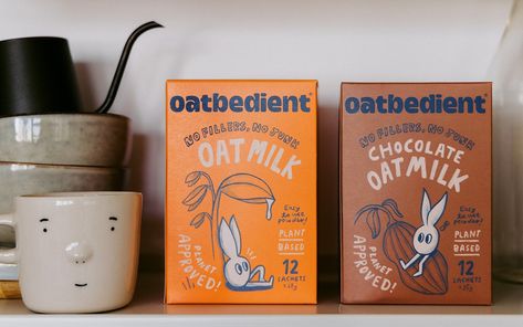 OATBEDIENT-B2C-Brand-Creation-for-Regenerative-FMCG - Brand Consultancy Singapore — Somewhere Else Illustration Web Design, Brand Creation, Graphic Design Illustration, Design Illustration, Easy To Use, Brand Identity, Packaging Design, Plant Based, Illustration Design