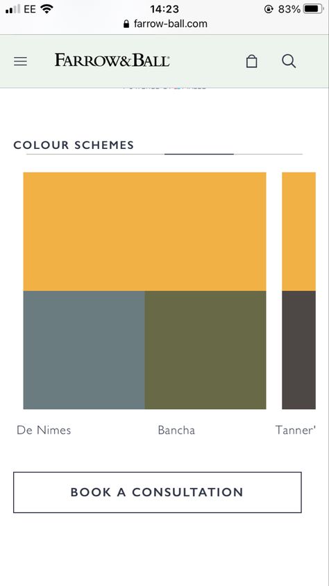 Orange Palette, Farrow And Ball, Farrow Ball, Bar Chart, Kitchens, Pie Chart, Orange