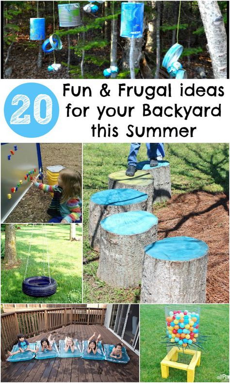 20 awesome features to add to your backyard this summer, all are cheap to make or even free. Great diy garden play ideas Garden Labyrinth, Garden Maze, Labyrinth Garden, Play Area Backyard, Patio Grande, Cheap Backyard, Kids Outdoor Play, Summer Backyard, Backyard Playground