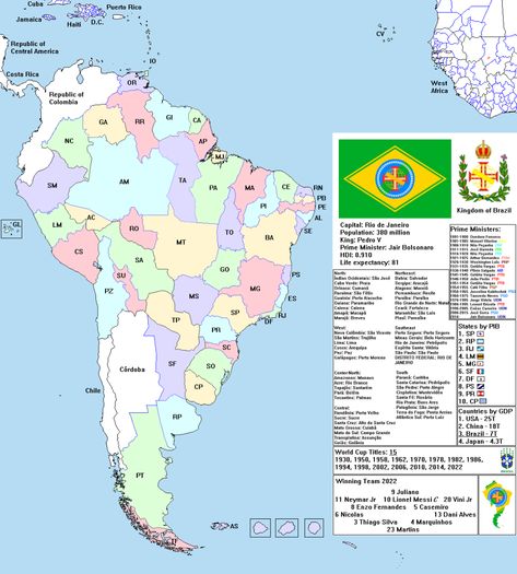 Human Development Index, Alternative History, Largest Telescope, Sao Francisco, Summer Olympic Games, Lake Titicaca, Rpg Map, Alternate History, Human Development