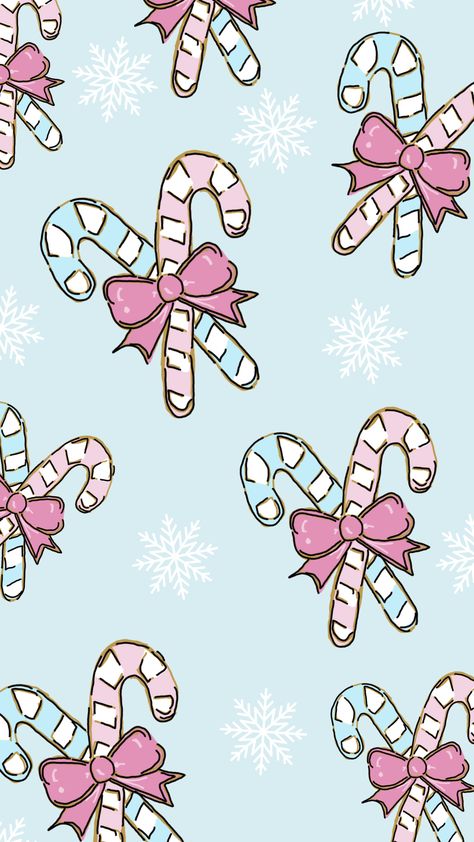 Preppy Christmas Wallpaper For Ipad, Pink And Blue Christmas Aesthetic, Pink Candy Cane Wallpaper, Christmas Candy Wallpaper, Candy Cane Wallpaper, Pink And Blue Candy, Cane Wallpaper, Pink Christmas Iphone Wallpaper, Preppy Background