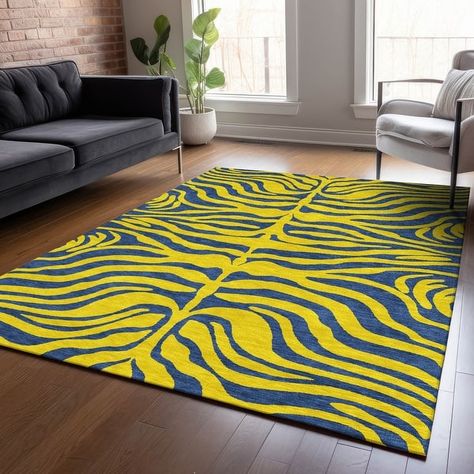 Machine Washable Indoor/ Outdoor Modern Animal Print Chantille Rug - Bed Bath & Beyond - 40802732 Animal Rugs, Entry Living Room, Patio Rug, Kitchen Patio, Zebra Pattern, Nursery Furniture Sets, Teen Bedding, Bedroom Furniture For Sale, Patio Rugs