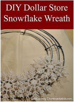 Diy Christmas Snowflakes, Dollar Store Christmas Decor, Dollar Tree Christmas Decor, Dollar Store Christmas Crafts, Snowflake Wreath, Dollar Store Christmas, Dollar Tree Christmas, Dollar Store Crafts, Christmas Wreaths Diy