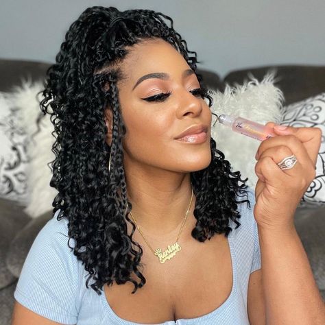 Best Crochet Hair, Goddess Box Braids Crochet Hair, Box Braids Crochet, Goddess Box Braids, Bob Braids Hairstyles, Short Box Braids Hairstyles, Curly Crochet Hair Styles, Crochet Box Braids, Crochet Hair Extensions