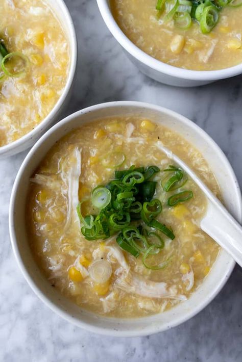 Chicken Sweet Corn Soup Recipe, Sweetcorn Soup Recipes, Chinese Corn Soup, Chicken And Corn Soup, Cream Of Corn Soup, Sweetcorn Soup, Chicken And Sweetcorn Soup, Chicken Corn Soup, Chicken And Corn